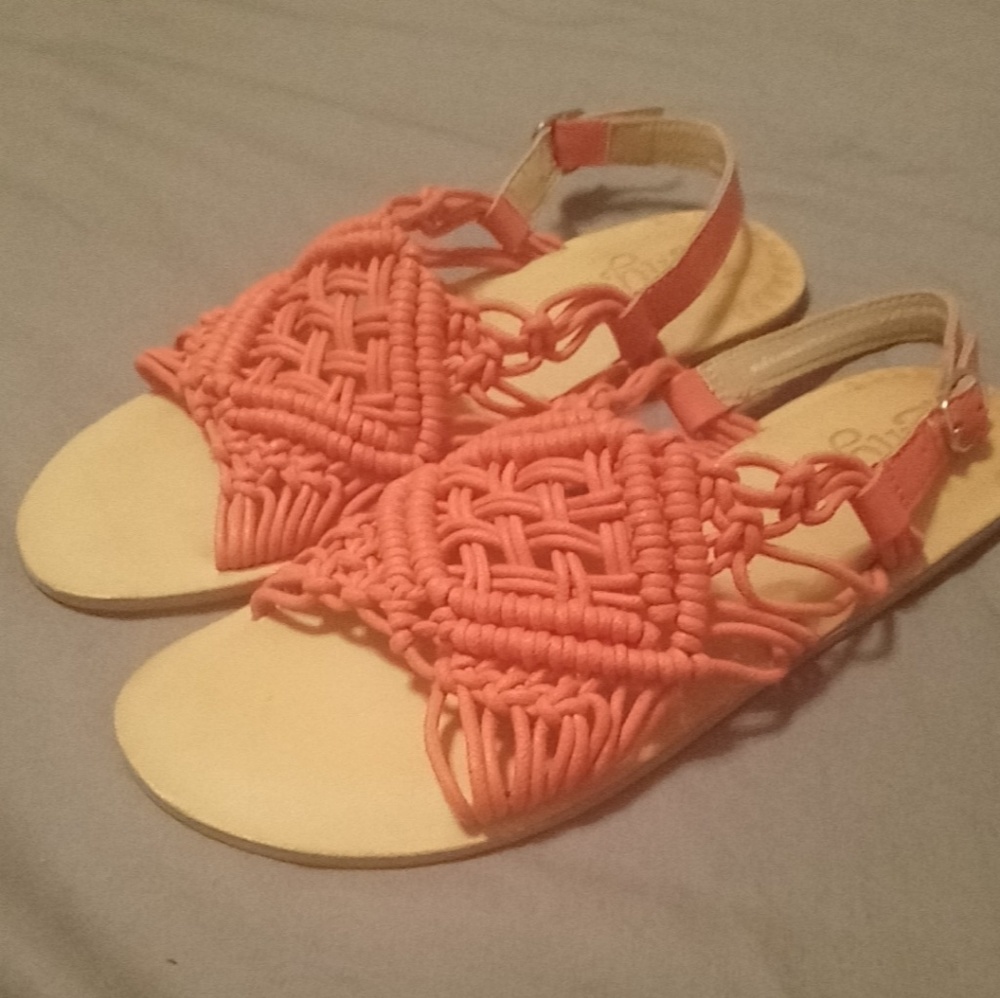 Orange Bohemian Sandals